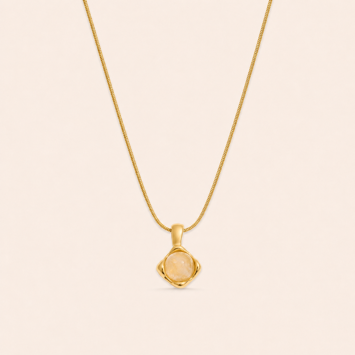 Honey Quartz Necklace
