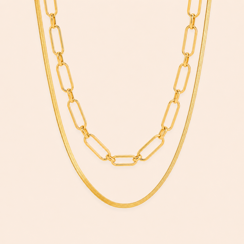 Lumi Link Layered Necklace