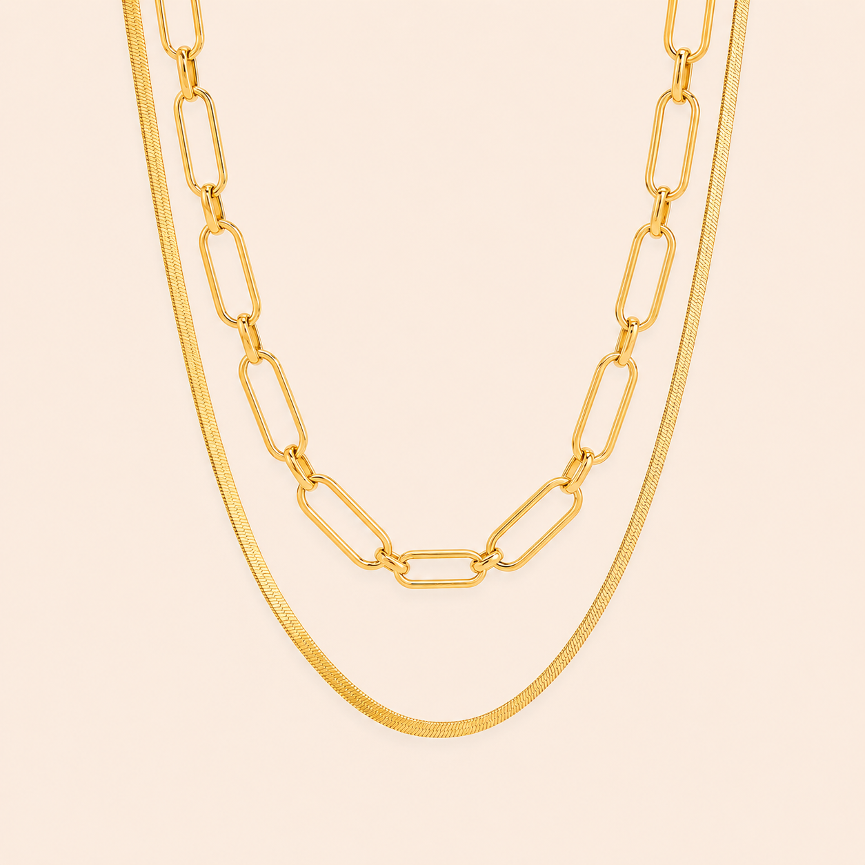 Lumi Link Layered Necklace