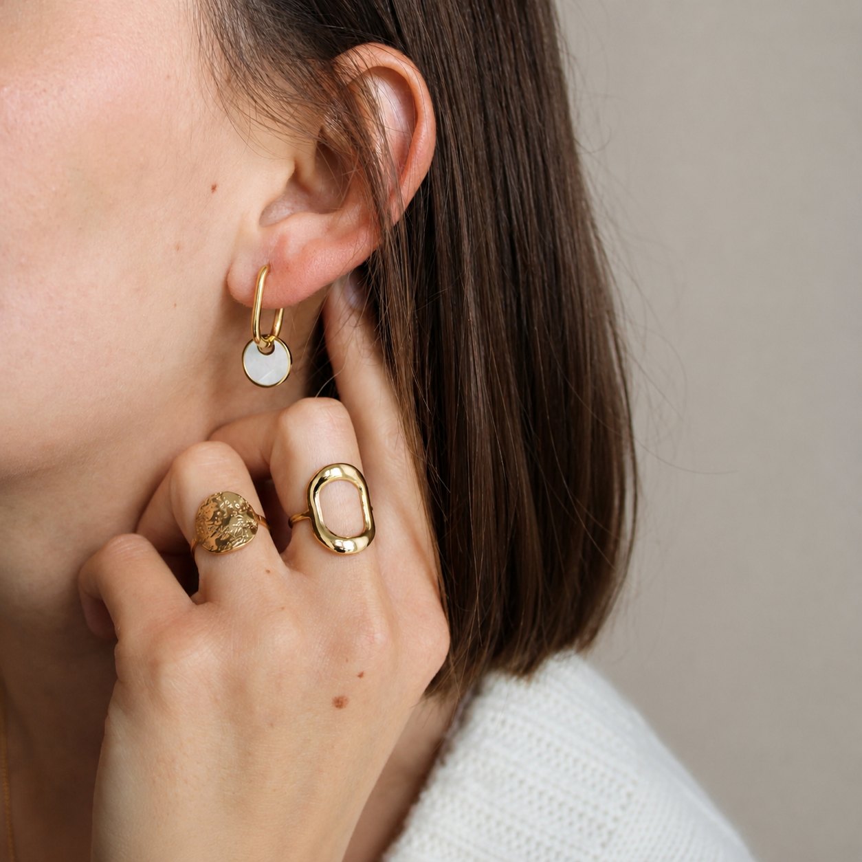 Luna shell Hoops
