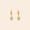 Jade Halo Hoops