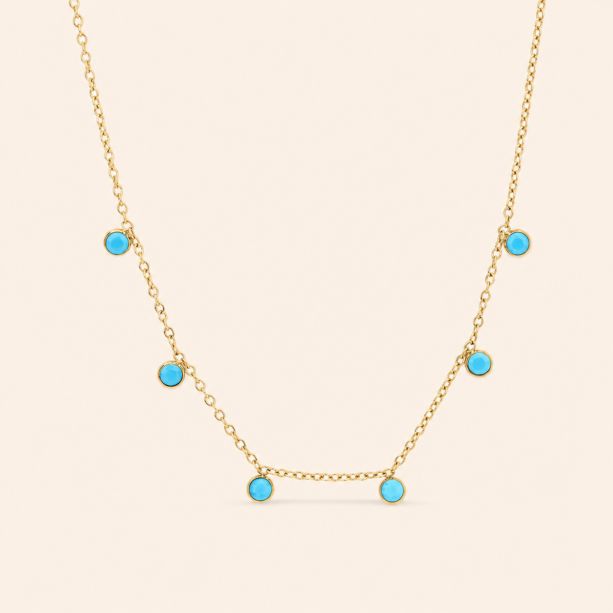 Turquoise Station Necklace