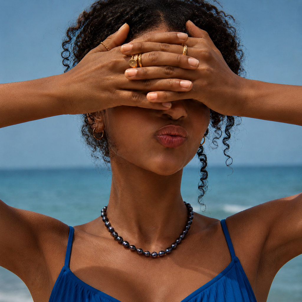 Midnight Pearl Necklace