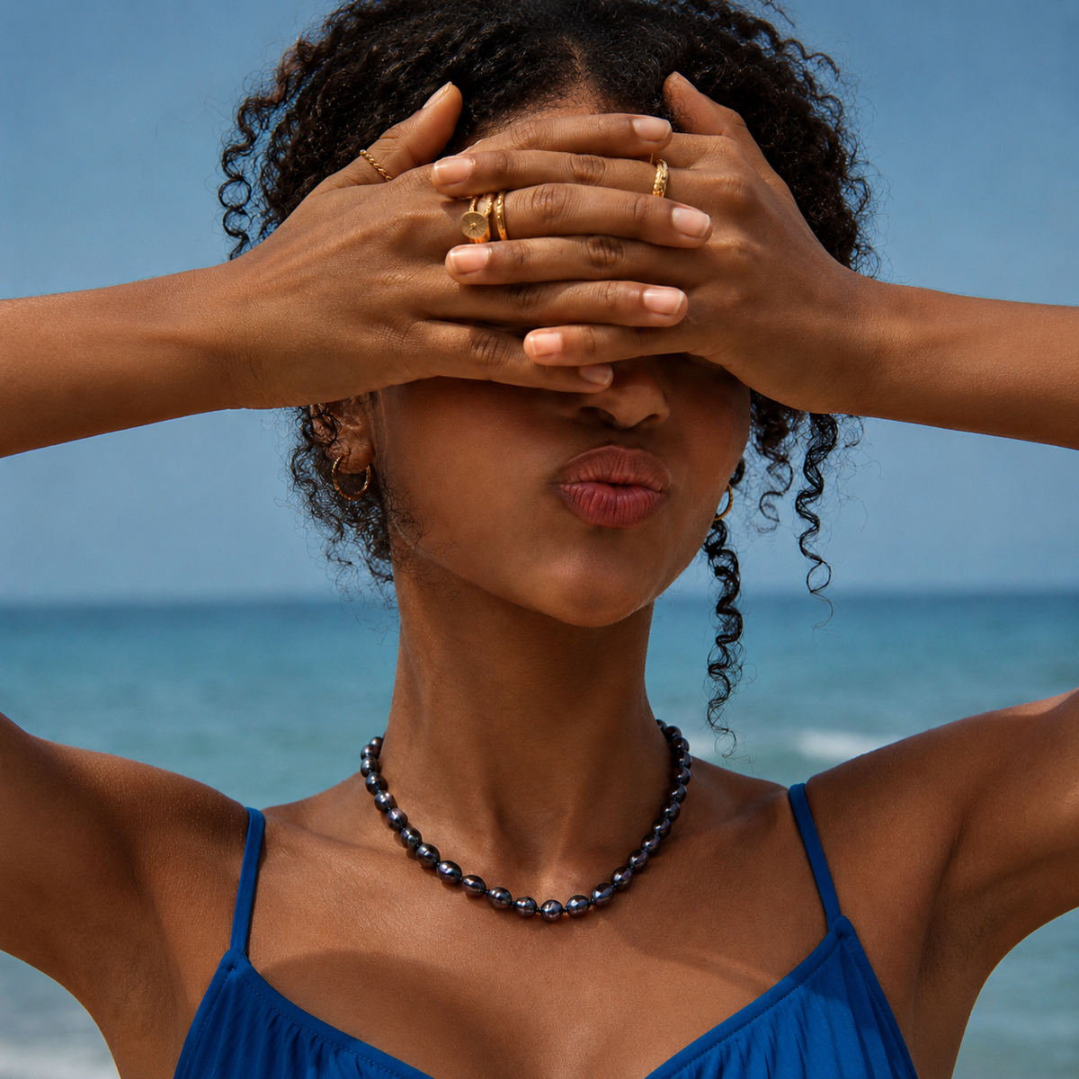 Midnight Pearl Necklace