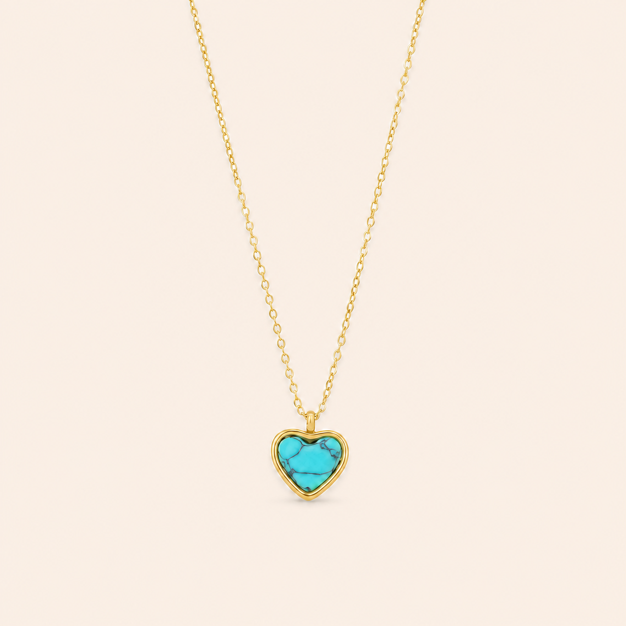 Turquoise Heart Necklace